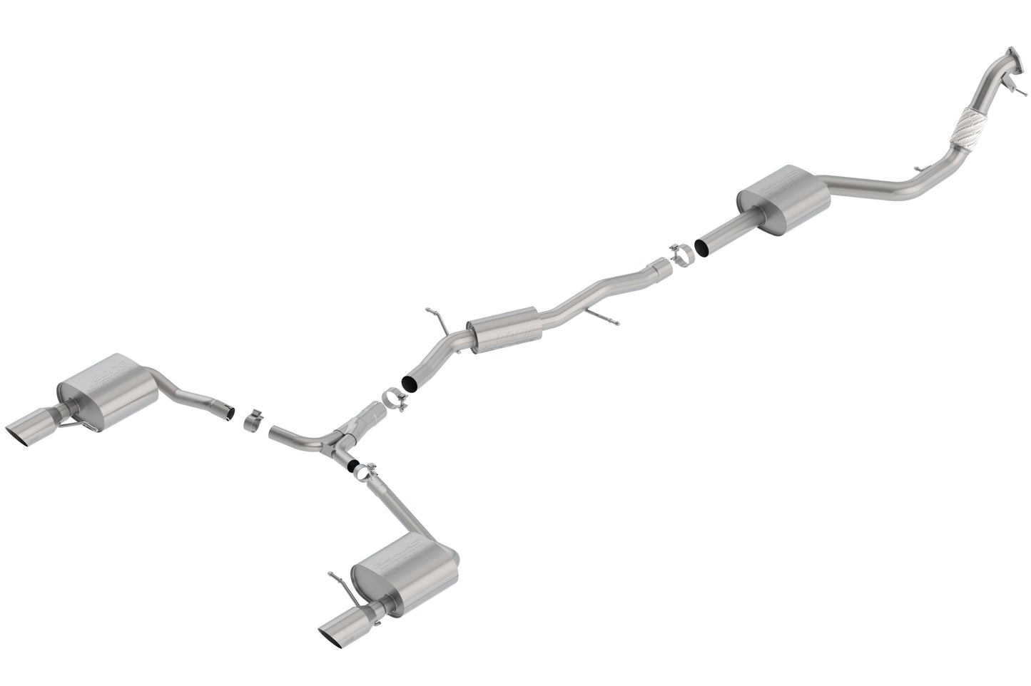 Borla 17-19 Audi A4 Quattro Avant, Allroad Cat-Back(tm) Exhaust System - ATAK(r) | 140759SB