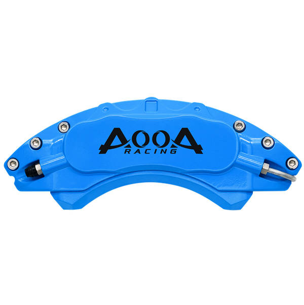 AOOA 17-19 Honda Civic Hatchback Aluminum Brake Caliper Covers for 18" wheels - Light Blue with Black Logo