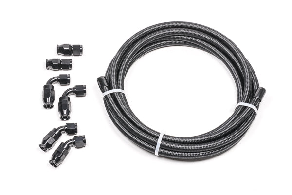 RADIUM Engineering Universal 8An Universal Ptfe Hose Kit, Black, Carbon | 20-1208