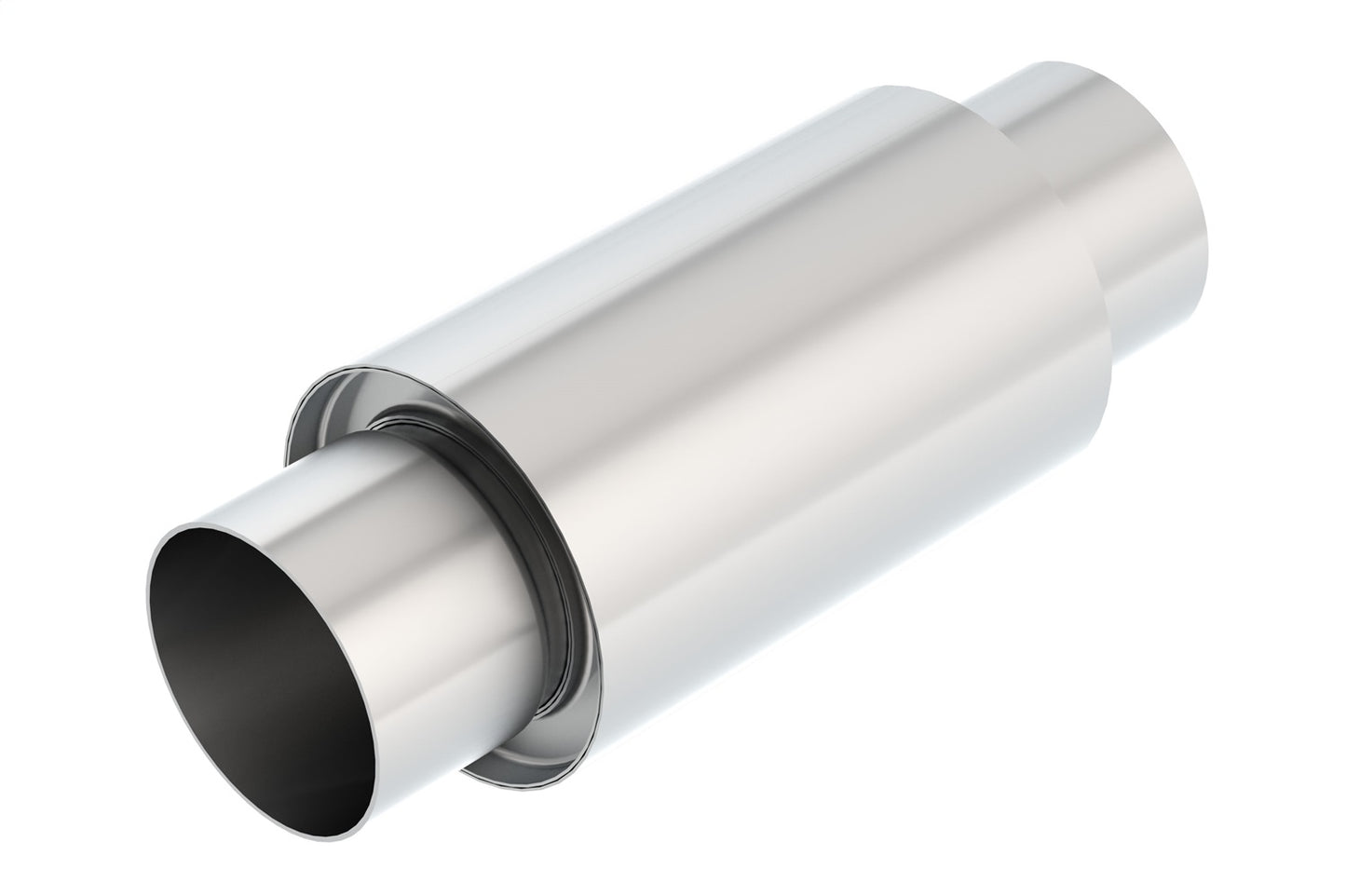 Borla 1 Sportsman Racing Muffler - 3.5" Center Inlet/ 3.5" Center Outlet 5" Round x 8" Long Body 13" Overall Length. Universal | 40004S