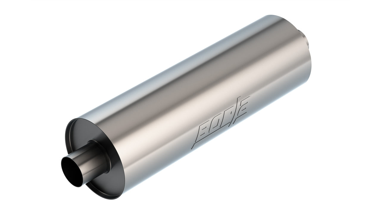 Borla 2.75" Center Inlet/ 2.75" Center Outlet 7.75" Round x 24" Long Body 29" Overall Length. Universal Part. Reversible Design | 401665