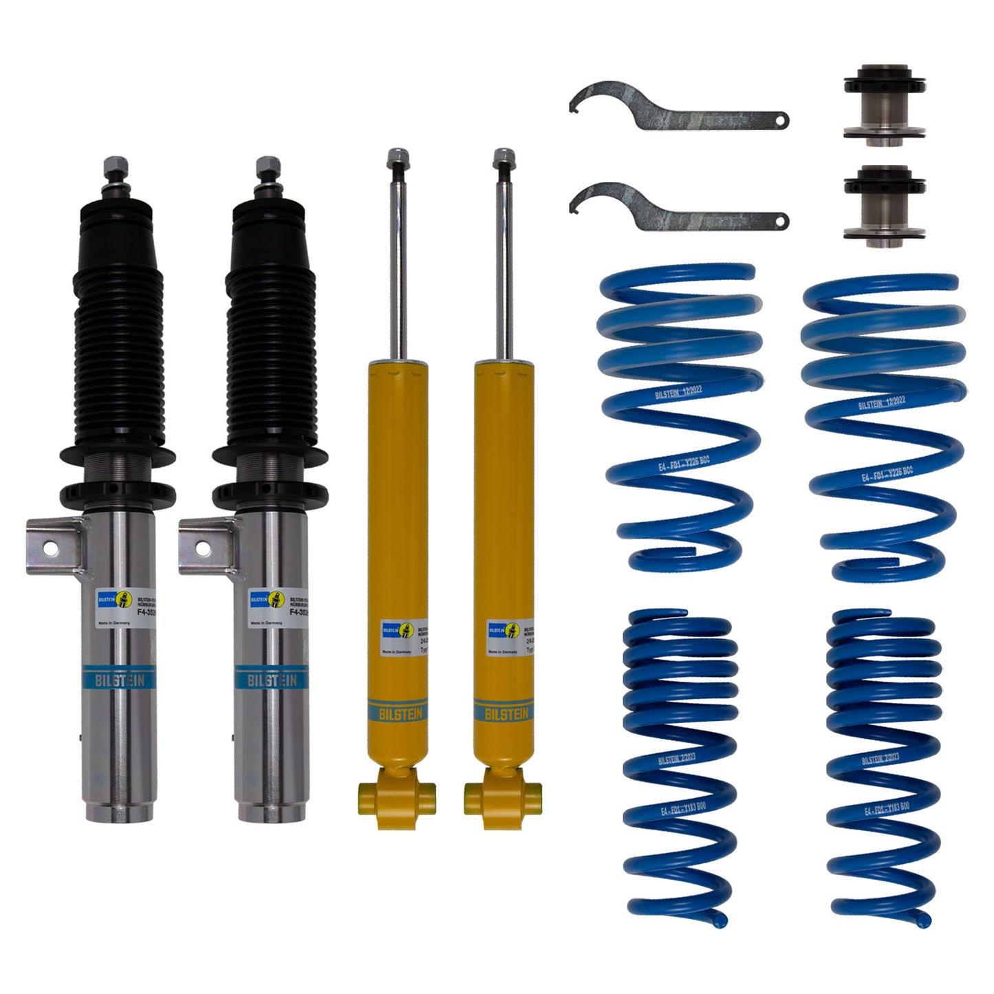 Bilstein B14 (PSS) 13-19 BMW F30 3-series xDrive / 14-20 F32, F33, F36 4-series xDrive Front & Rear Performance Suspension Kit