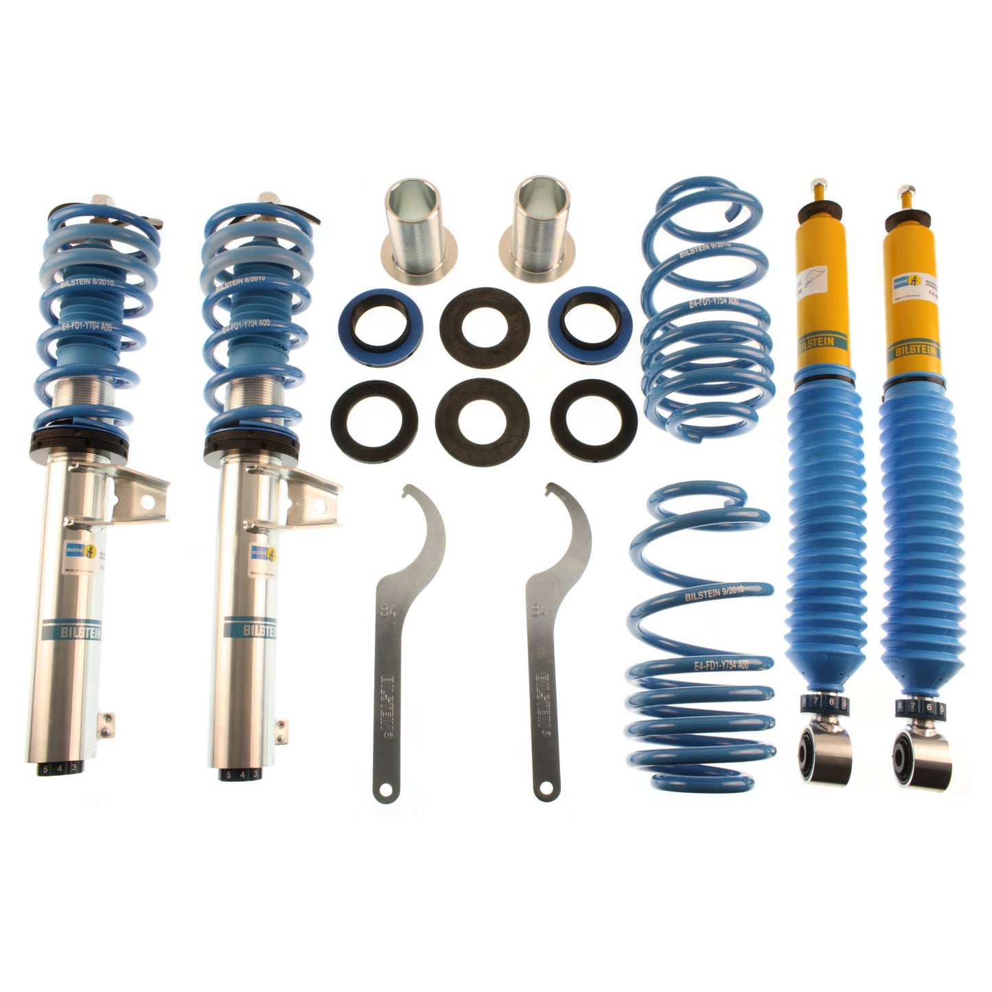 Bilstein B16 06-13 Audi A3, 06-09 VW GTI, Rabbit, 05-18 Jetta, 06-21 Passat Front and Rear Performance Suspension System | 48-135245