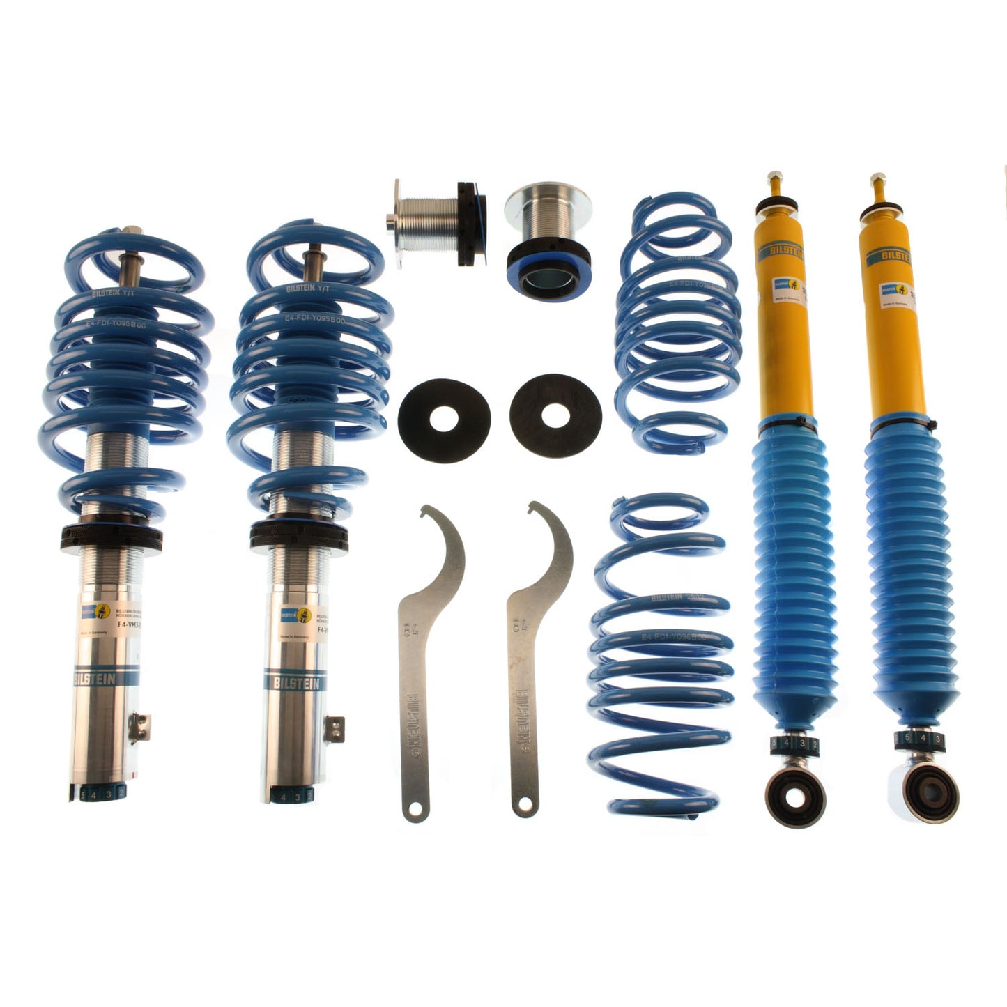 Bilstein B16 08-17 Audi A4, A4 Qtr, S4, A5, A5 Qtr, S5, RS5 Front and Rear Performance Suspension System | 48-147231