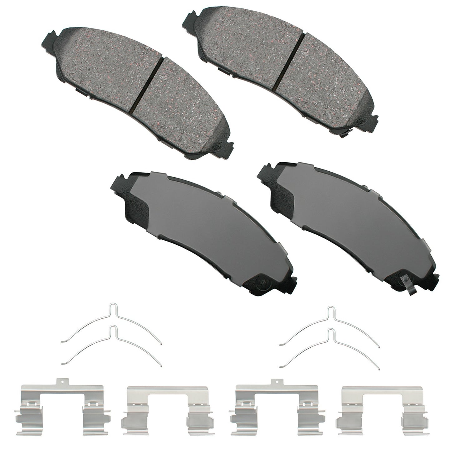 Akebono ProACT Ultra-Premium Bra ke Pads - Front | AKEACT1280