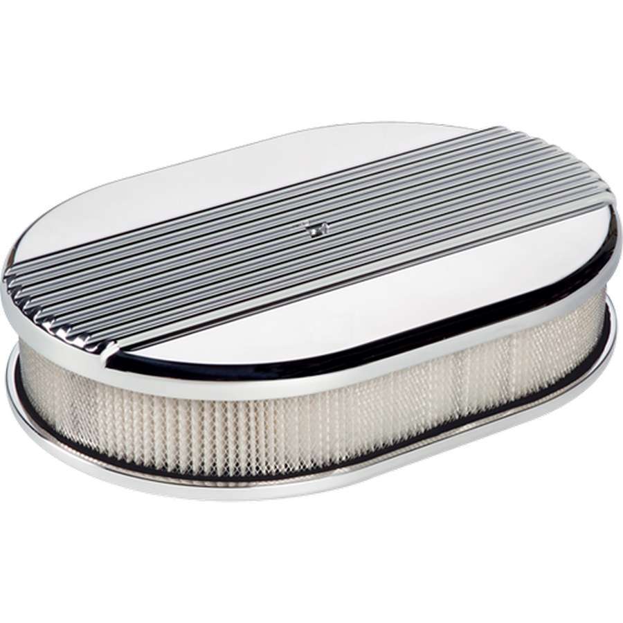 Billet Specialties Polished Small Ribbed Oval Air Cleaner | 15630