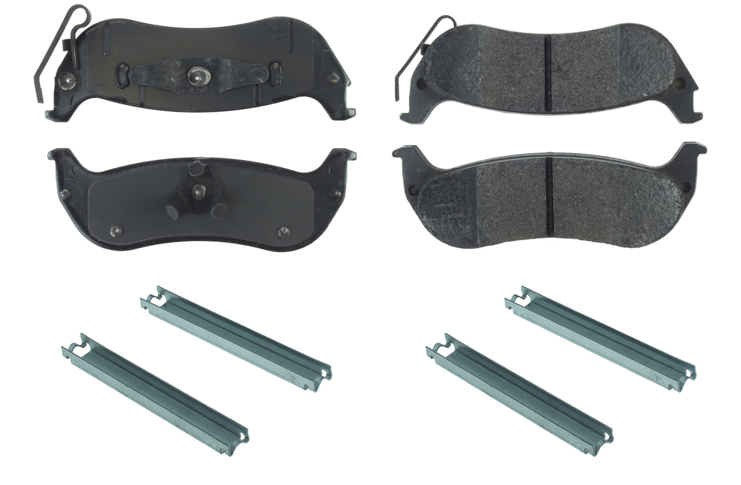 Centric Brake Parts Posi-Quiet Extended Wear Brake Pads with Shims a | CBP106.09980