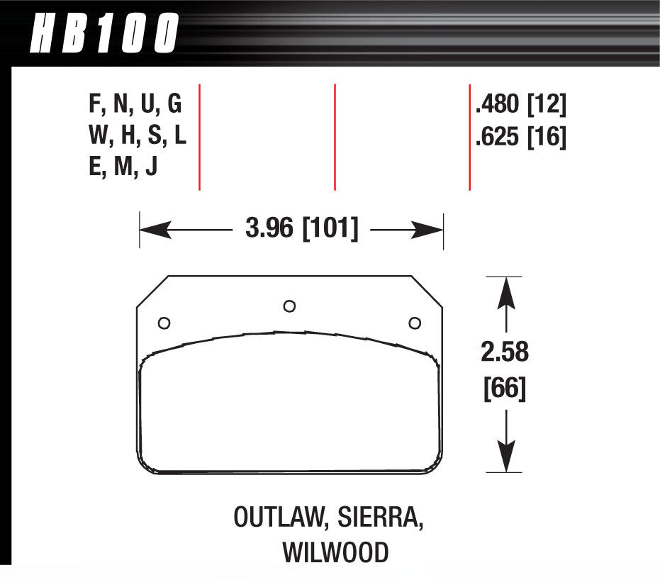 Hawk Brake Dynalite / 2000 HPS | HAWHB100F480