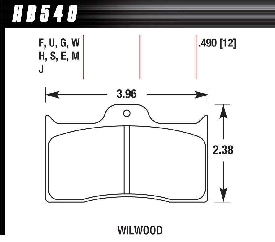 Hawk Brake BRAKE PAD DYNALITE FRONT AND REAR DTC-60 | HAWHB540G490