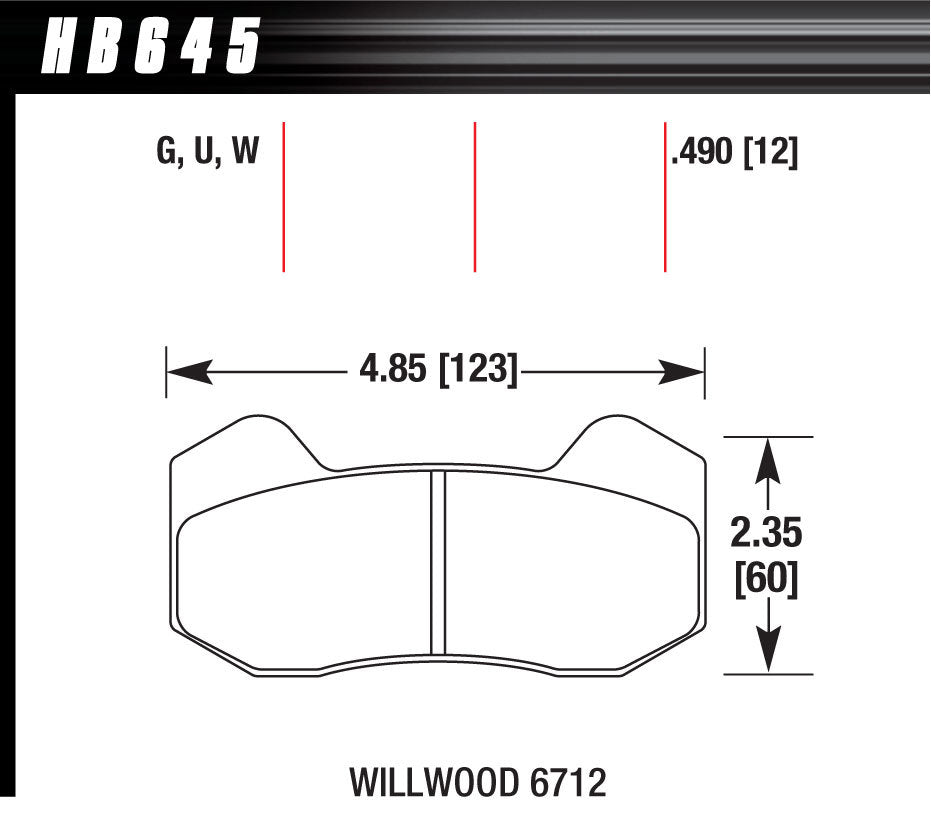 Hawk Brake BRAKE PAD DYNAPRO 6 FRONT AND REAR DTC-30 | HAWHB645W490