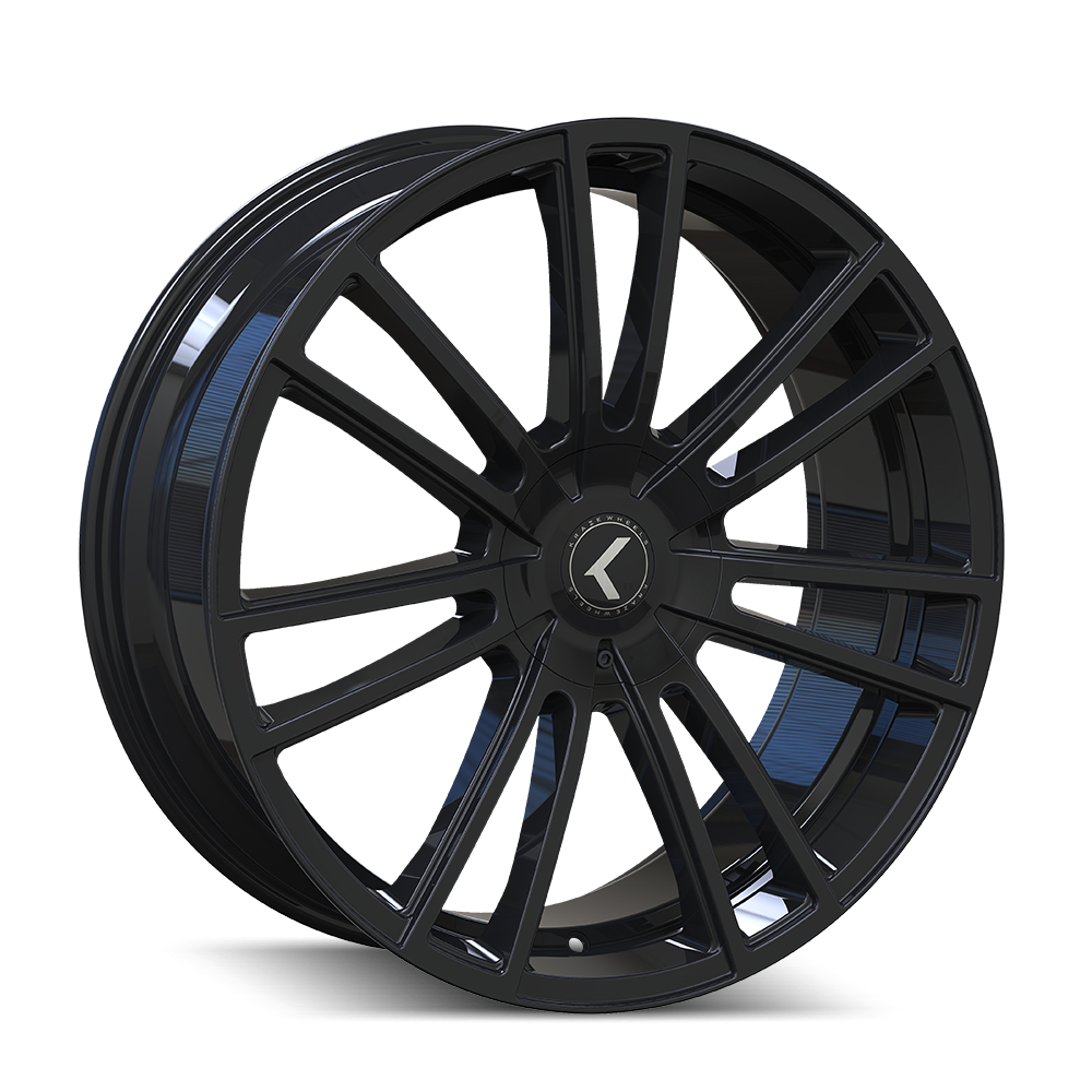 Kraze Spectra 183 Gloss Black 22X8.5 5-108/5-114.3 38mm 72.62mm | KR183-22814GB38