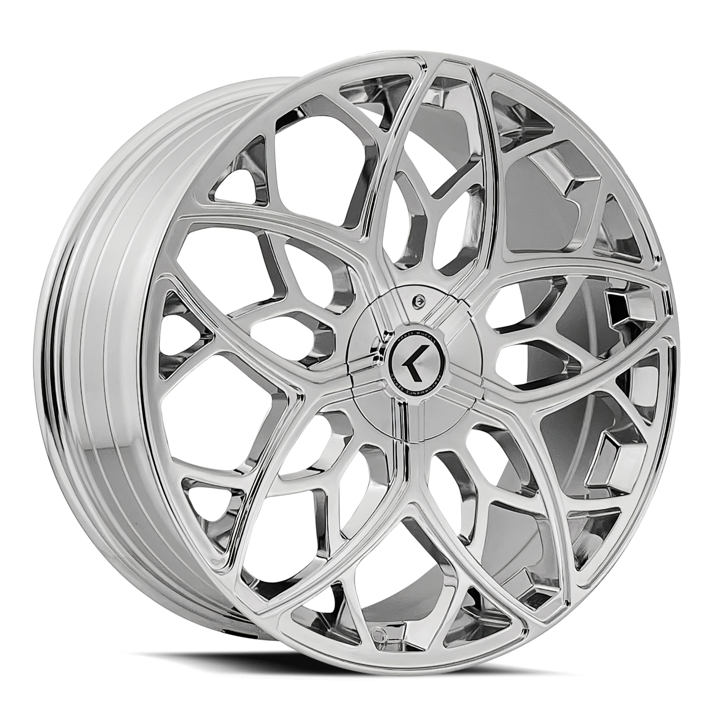 Kraze Ricochet KR184 Chrome 22X8.5 5-115/5-120 38mm 74.1mm | KR184-22818C38