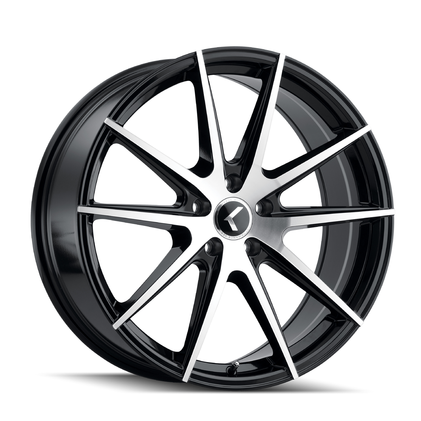 Kraze Turismo KR193 Gloss Black Machined 18X8 5-114.3 40mm 72.62mm | KR193-8865BM40