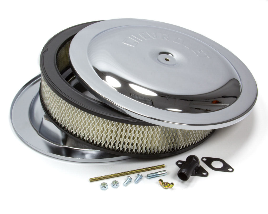 Proform Chrome 14in Hi-Perf Air Cleaner W/ Plain Nut | 141-307