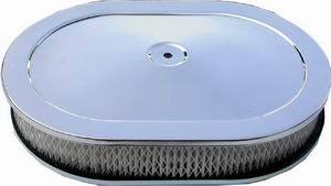 Racing Power Chrome 12X2 Oval Air Cleaner Ki t | R2220