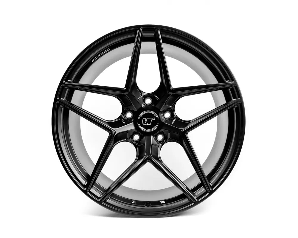 VR Forged D04 Wheel Set Porsche Taycan | Audi e-Tron GT 21x9.5 21x11.5 Matte Black | 153792428