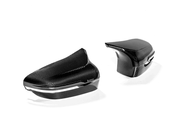 Akrapovic 2016-2020 BMW Carbon Fiber Mirror Cap Set - High Gloss | WM-BM/CA/1/G