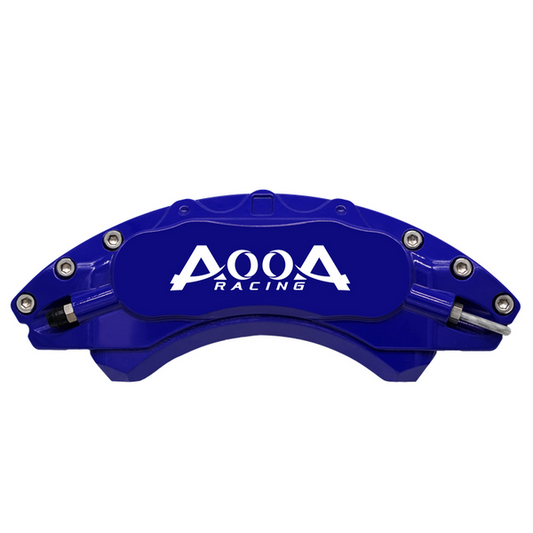 AOOA 05-09 Ford Mustang Aluminum Brake Caliper Covers for 16" wheels - Dark Blue with White Logo