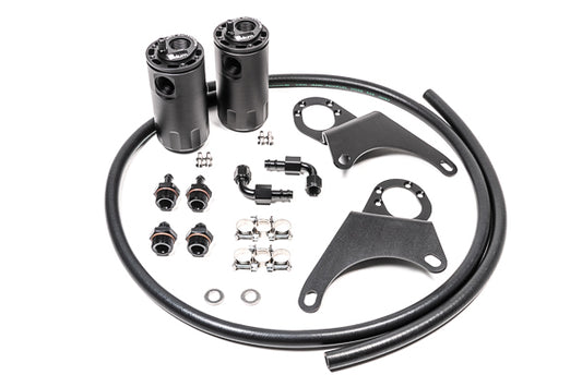 RADIUM Engineering 03-07 Mitsubishi Lancer Evolution Engine Oil Catch Can Kit | 20-0118-FL