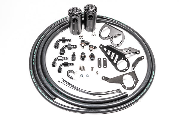 RADIUM Engineering 93-02 Toyota Supra Engine Oil Catch Can Kit | 20-0387-FL