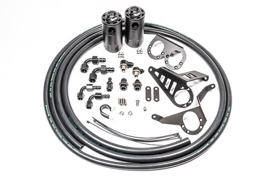 RADIUM Engineering 93-02 Toyota Supra Engine Oil Catch Can Kit | 20-0387-FL