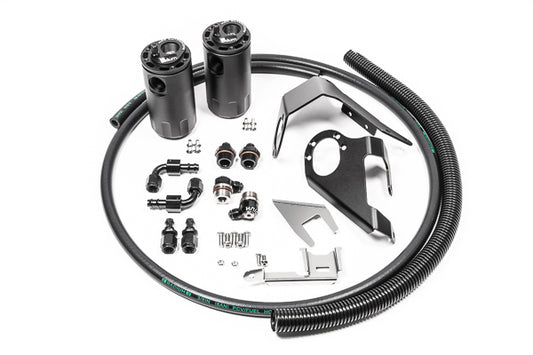 RADIUM Engineering 08-21 Nissan 370Z Engine Oil Catch Can Kit | 20-0525-FL