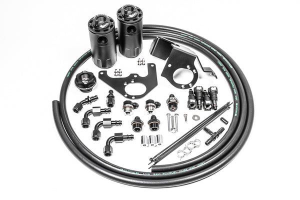 RADIUM Engineering 04-07 Cadillac CTS Engine Oil Catch Can Kit | 20-0564-FL