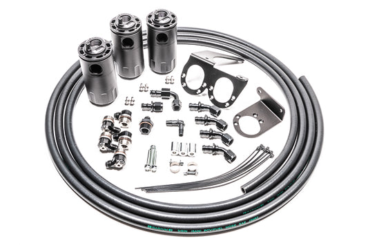 RADIUM Engineering  Nissan GT-R Engine Oil Catch Can Kit | 20-0566-FL