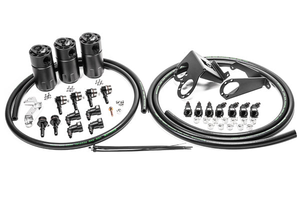 RADIUM Engineering  Universal  Triple Catch Can Kit, 14-19 Corvette Lt1, Fluid Lock | 20-0987-FL