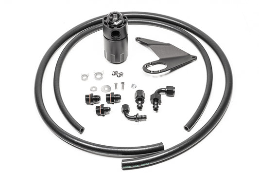 RADIUM Engineering 07-16 Mitsubishi Lancer Evolution Engine Oil Catch Can Kit | 20-1106-FL