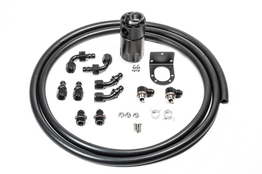 RADIUM Engineering  Universal  Single Catch Can, 8An Kit, Fluid Lock | 20-1808-FL