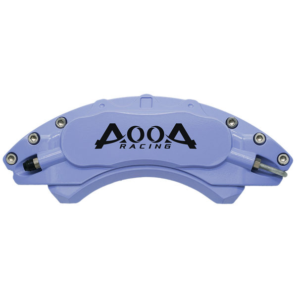 AOOA 05-09 Ford Mustang Aluminum Brake Caliper Covers for 16" wheels - Light Cyan with Black Logo