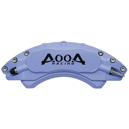 AOOA 05-09 Ford Mustang Aluminum Brake Caliper Covers for 16" wheels - Light Cyan with Black Logo