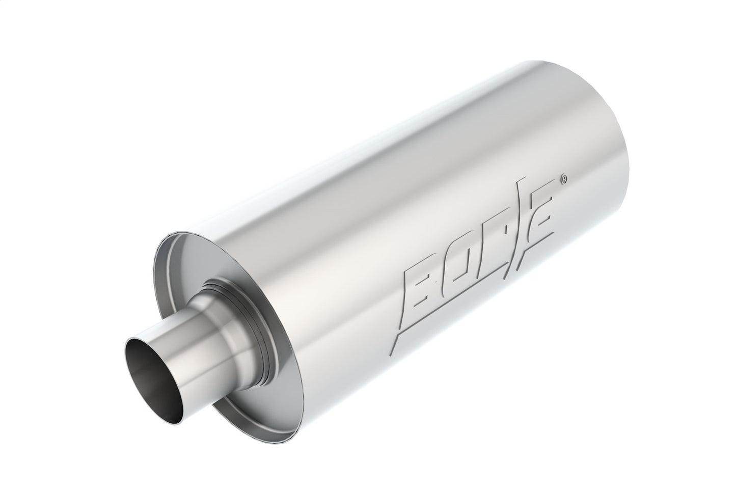 Borla 1 Multi-Core Racing Muffler For Venues Requiring A Muffler - 2.5" Center Inlet/ 2.5" Center Outlet 6.25" Round x 14" Long Body 18.5" Overall Length. Universal | 400024