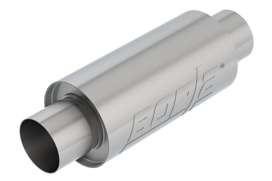 Borla 3" Center Inlet/ 3" Center Outlet 5" Round x 10" Long Body 15" Overall Length. Universal | 401339