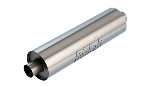 Borla 2.75" Center Inlet/ 2.75" Center Outlet 6.75" Round 24" Long Body 29" Overall Length. Universal Part. Reversible Design | 401664