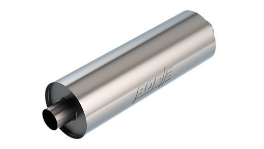 Borla 2.75" Center Inlet/ 2.75" Center Outlet 7.75" Round x 24" Long Body 29" Overall Length. Universal Part. Reversible Design | 401665