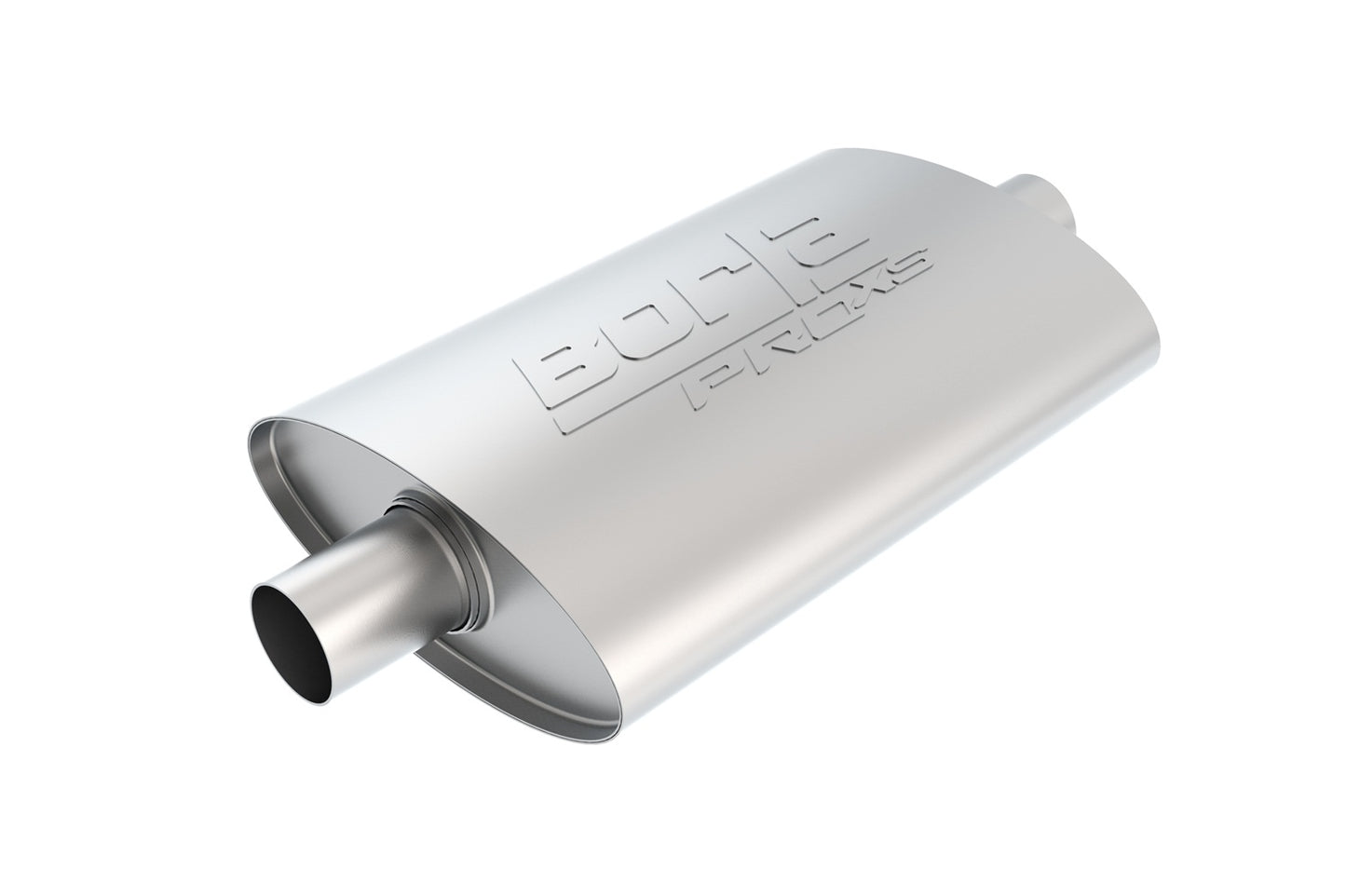 Borla 2" Center Inlet/ 2" Center Outlet, 4" x 9.5" Oval, 14" Long Body, 19" Overall Length. Universal | 40347