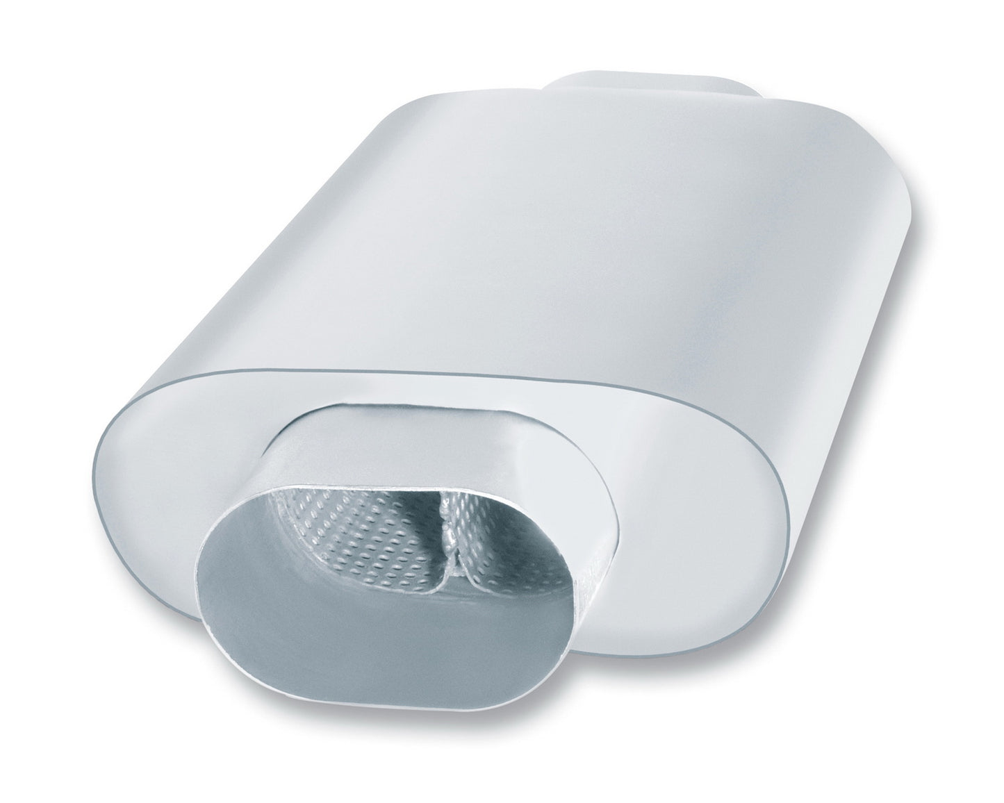 Borla 1 Multi-Core Slim Line Racing Muffler - 3.5" Oval Pipe Center Inlet/ 3.5" Oval Pipe Center Outlet 3" x 7.88 Oval x 12" Long Body 17" Overall Length. Universal | 40536