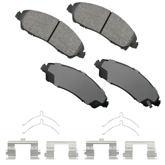 Akebono ProACT Ultra-Premium Bra ke Pads - Front | AKEACT1280