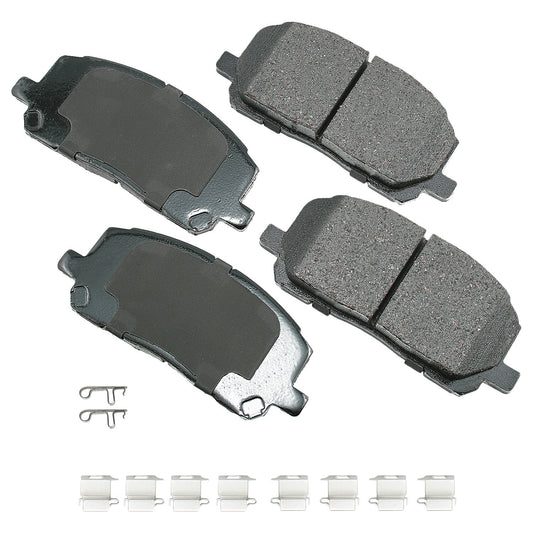 Akebono ProACT Ultra-Premium Bra ke Pads - Front | AKEACT884A