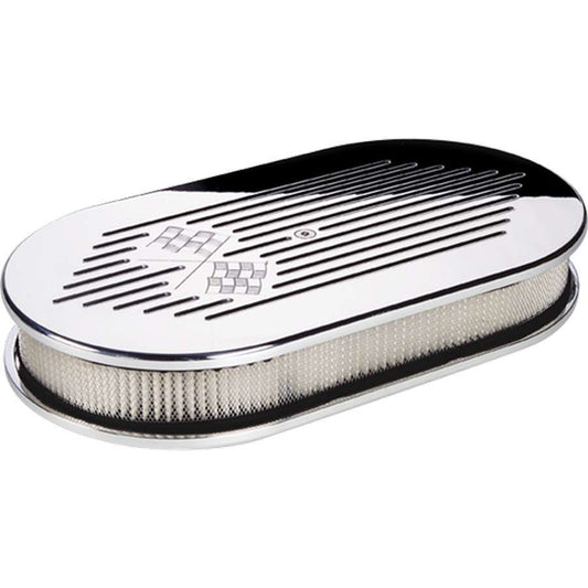 Billet Specialties Polished Large Oval Flag Air Clea  | 15427