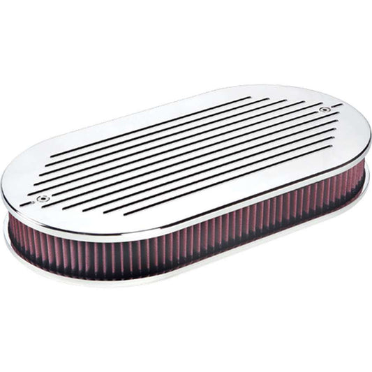 Billet Specialties Polished Dual Quad Air Cleaner Ball Milled | 15520