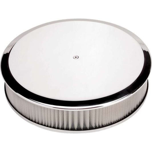 Billet Specialties Polished Air Cleaner 14in Round Plain | 15829