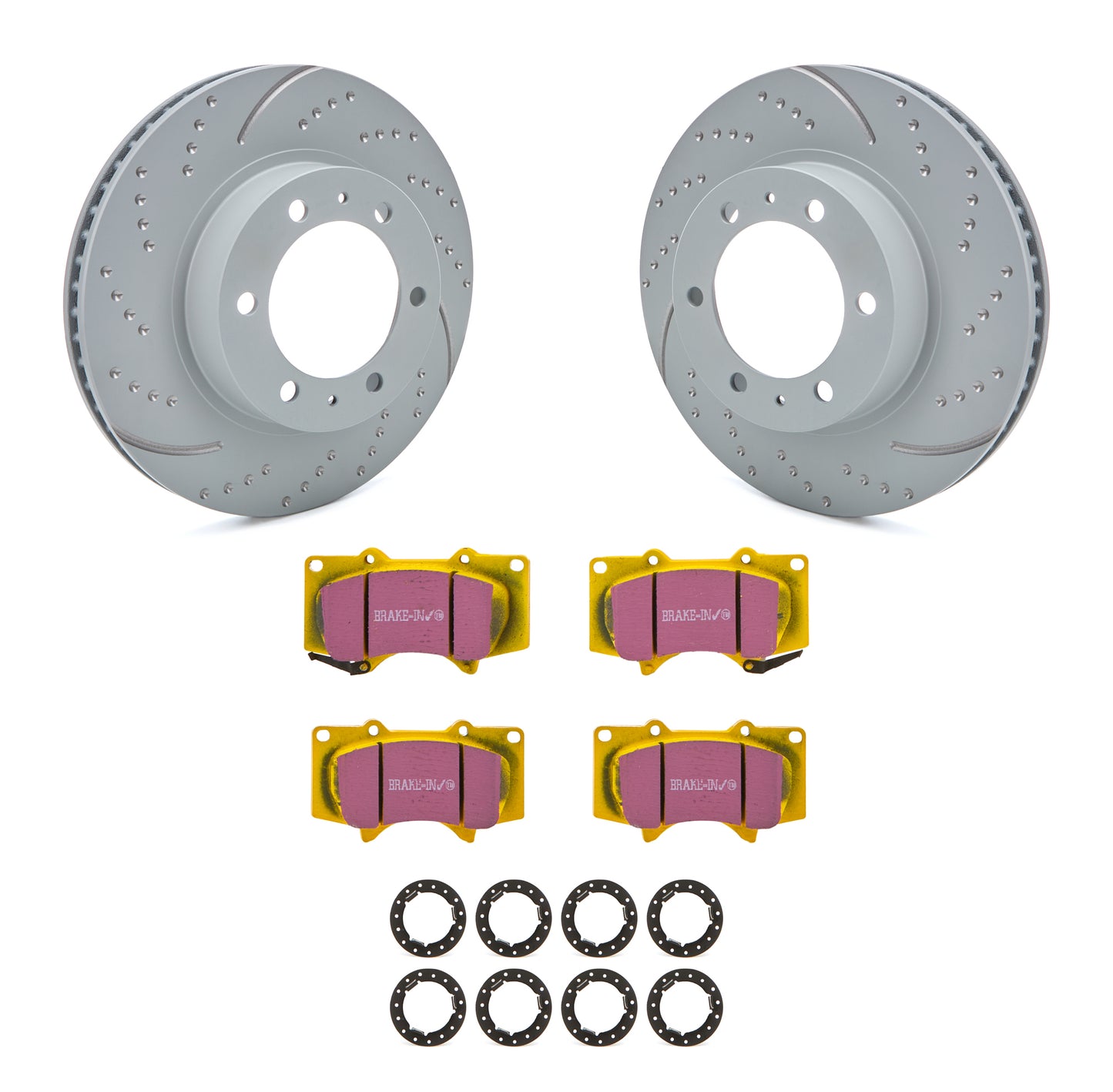 EBC Brakes Brake Rotor & Pad Kit Yellowstuff Toyota | EBCS5KF1347