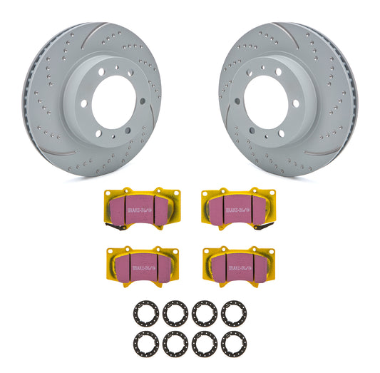 EBC Brakes Brake Rotor & Pad Kit Yellowstuff Toyota | EBCS5KF1347