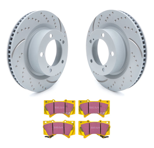 EBC Brakes Brake Rotor & Pad Kit Yellowstuff Toyota/Lexus | EBCS5KF1460