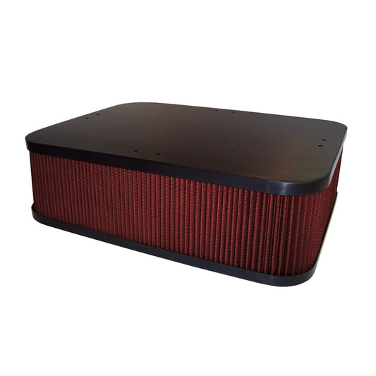 Green Filter Black Powder Coat Sprint Car Air Box Filter Red Filter 5in | 4069