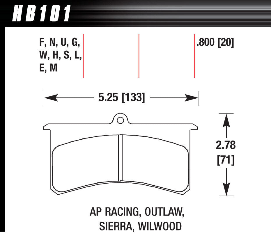 Hawk Brake Superlite/XL HT-10  | HAWHB101S800