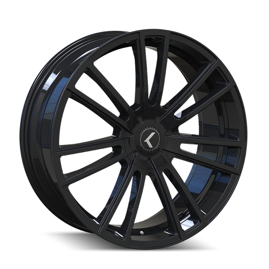 Kraze Spectra 183 Gloss Black 22X8.5 5-108/5-114.3 38mm 72.62mm | KR183-22814GB38